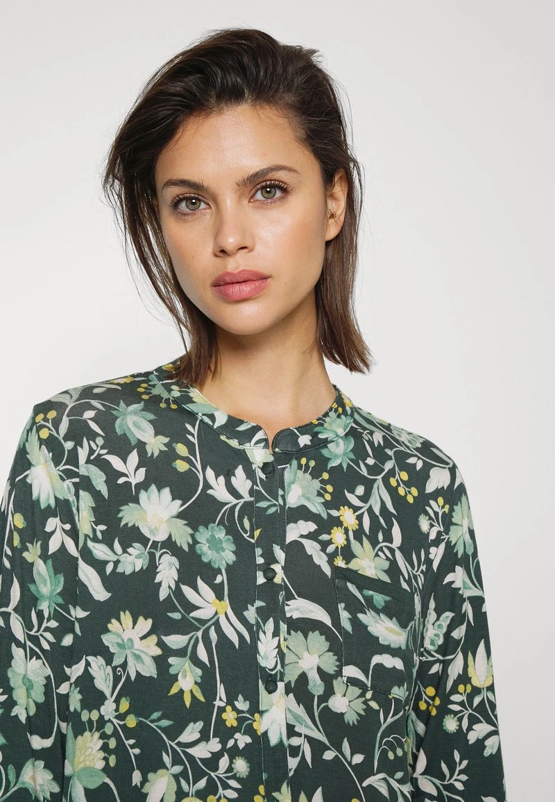 Esprit Damen ROAD PRINT LONG PANTS - Nachtwäsche Set - Dark Teal Green 6 Esprit Damen ROAD PRINT LONG PANTS - Nachtwäsche Set - Dark Teal Green – Bild 4