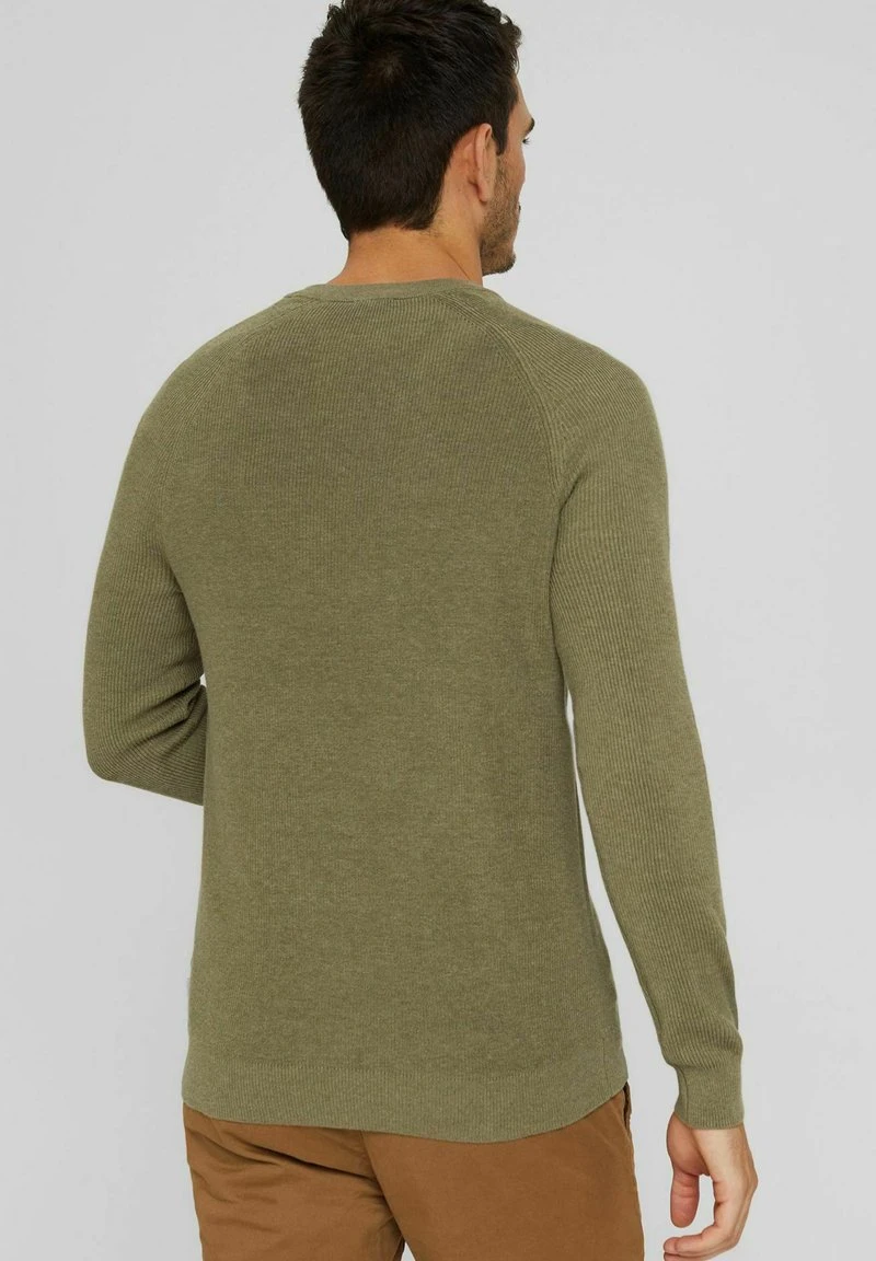 Esprit Herren Strickpullover - Pale Khaki 5 Esprit Herren Strickpullover - Pale Khaki – Bild 3