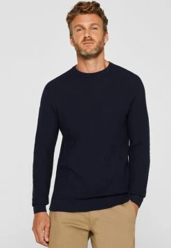Esprit Herren HONEYCOMB - Strickpullover - Navy -Esprit Verkäufe 2024 b302aa1621534ad4b80a8f44acac61e3