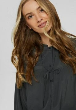 Esprit Damen MIT RÜSCHEN - Bluse - Anthracite -Esprit Verkäufe 2024 b35d08b315a74ae8831a90f7570c845d