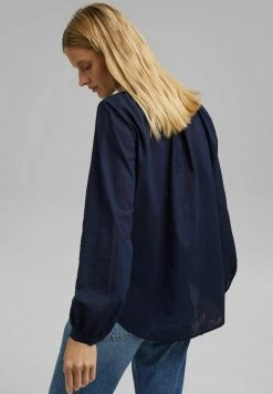 Esprit Damen DOBBY - Bluse - Navy -Esprit Verkäufe 2024 b53bf21cfc154dc9a1f25837ef1f1ac6