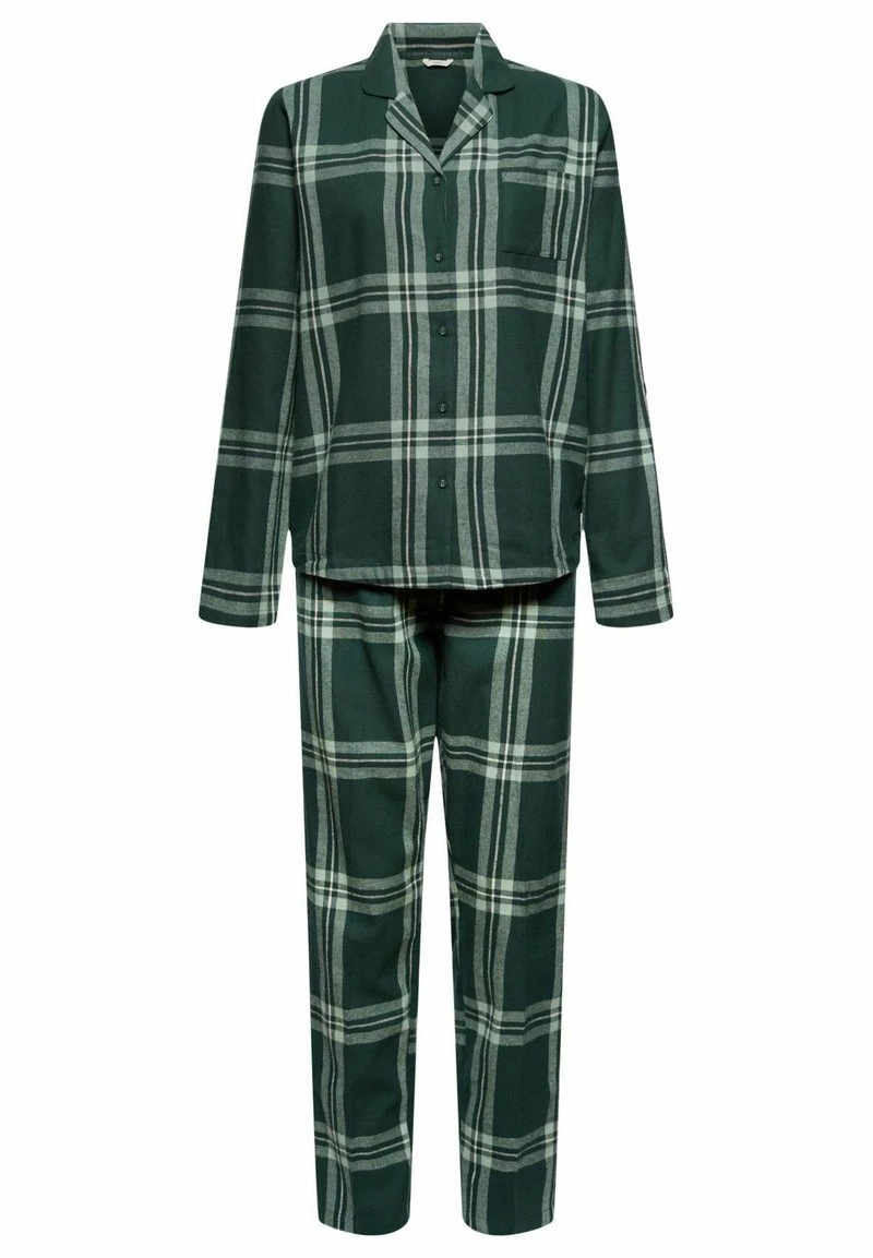 Esprit CHECK LONGSLEEVE LONG PANTS - Nachtwäsche Set - Dark Teal Green | Damen 8 Esprit CHECK LONGSLEEVE LONG PANTS - Nachtwäsche Set - Dark Teal Green | Damen – Bild 6