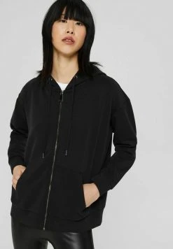 Esprit Damen LONG SLEEVE - Sweatjacke - Black