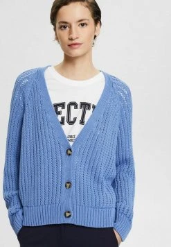 Esprit Damen Strickjacke - Light Blue Lavender