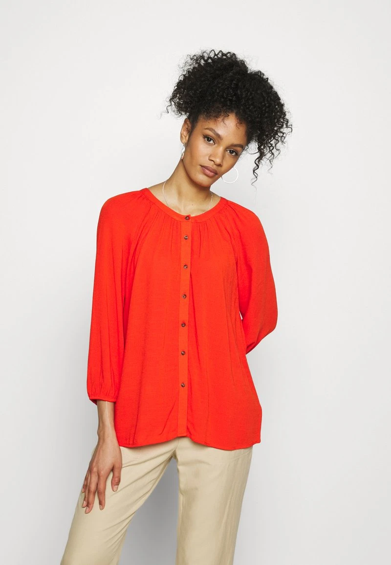 Esprit Damen BLOUSE - Bluse - Orange Red 3 Esprit Damen BLOUSE - Bluse - Orange Red