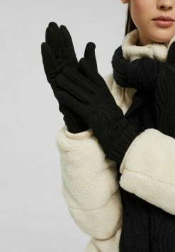 Esprit Damen Fingerhandschuh - Black