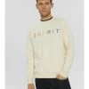 Esprit Herren Sweatshirt - Cream Beige -Esprit Verkäufe 2024 b9ea67786afd48e1a260c9abbb13dc40