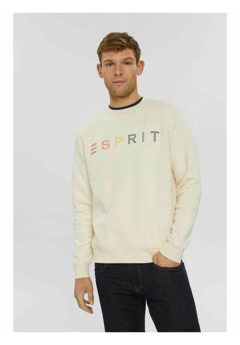 Esprit Herren Sweatshirt - Cream Beige 3 Esprit Herren Sweatshirt - Cream Beige