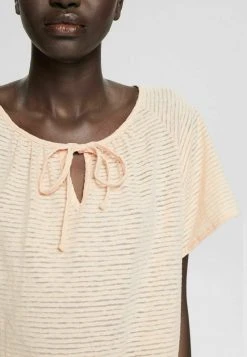 Esprit Damen GESTREIFTES - T-Shirt Print - Nude -Esprit Verkäufe 2024 ba29b9f5b451487e8721a3ff26fd8105