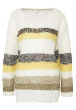 Esprit STRIPED - Strickpullover - Dusty Yellow | Damen -Esprit Verkäufe 2024 ba43ca0e5bb3413f92328db131dce0a2