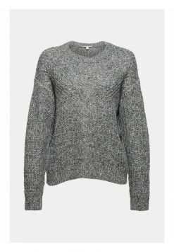 Esprit Damen PER STITCH - Strickpullover - Gunmetal -Esprit Verkäufe 2024 ba8e2b37aec54f89a6ee0055f85a6fe4