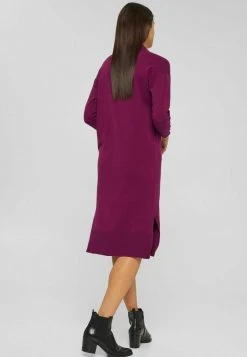 Esprit FLAT - Strickkleid - Plum Red | Damen -Esprit Verkäufe 2024 bac305da8d2341c1985690c0472a0997