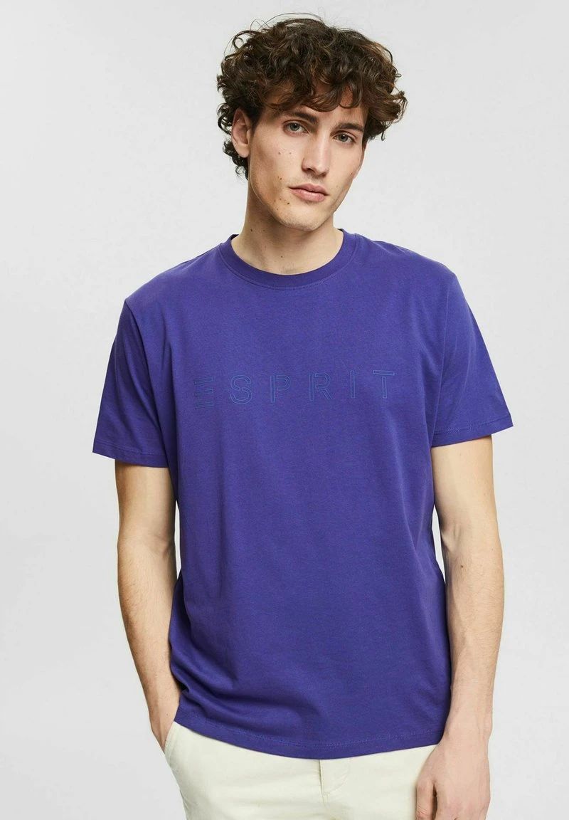 Esprit Herren LOGO - T-Shirt Print - Dark Purple 3 Esprit Herren LOGO - T-Shirt Print - Dark Purple