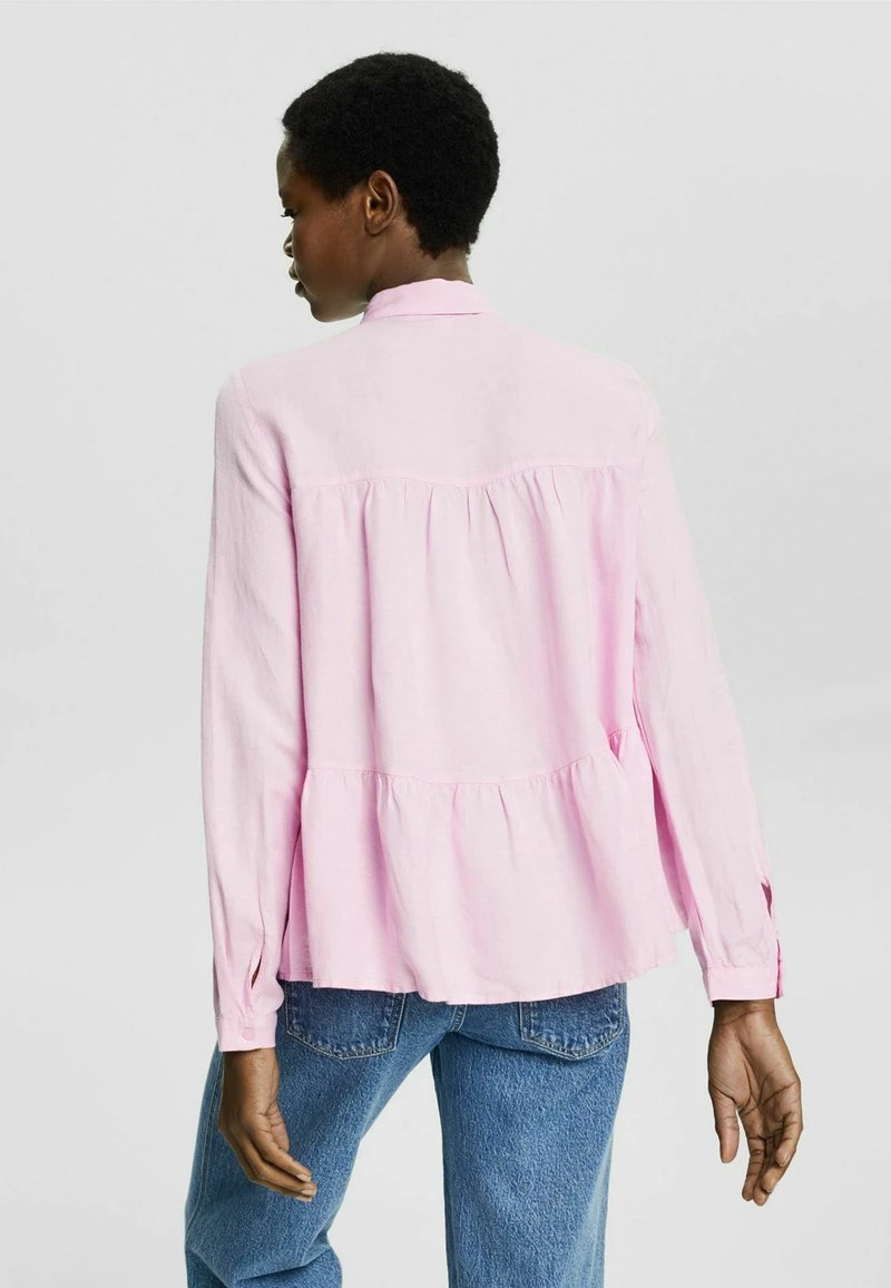 Esprit Damen VOLANTS - Hemdbluse - Pink 5 Esprit Damen VOLANTS - Hemdbluse - Pink – Bild 3