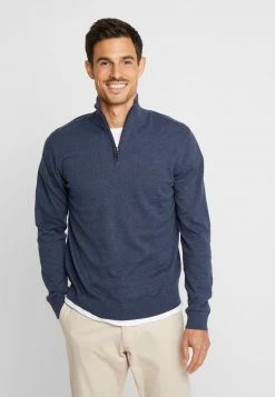 Esprit Herren HALF ZIP - Strickpullover - Dark Blue
