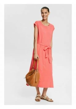 Esprit Damen PIMA DRESS - Jerseykleid - Coral Red -Esprit Verkäufe 2024 bdeeb9cf6f934b8a9afe91cf5ce7e629