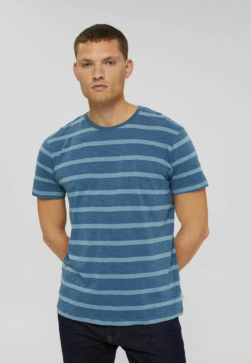 Esprit Herren REGULAR FIT - T-Shirt Print - Light Blue, Blue 3 Esprit Herren REGULAR FIT - T-Shirt Print - Light Blue, Blue