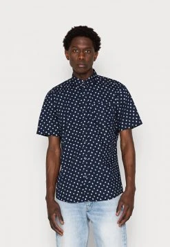 Esprit Herren SUS AOP - Hemd - Navy