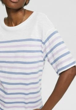 Esprit Damen MIT STREIFENMUSTER - T-Shirt Print - Lilac -Esprit Verkäufe 2024 bf4ba9cfc4ed43189597e23faba4a9f6