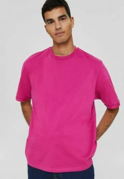 Esprit T-Shirt Basic - Pink Fuchsia | Herren