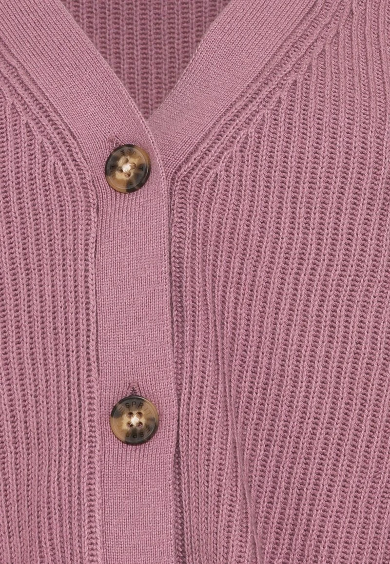 Esprit Damen CORE CROP - Strickjacke - Mauve 5 Esprit Damen CORE CROP - Strickjacke - Mauve – Bild 3