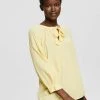 Esprit Damen MIT BINDEBÄNDERN - Bluse - Dusty Yellow -Esprit Verkäufe 2024 c25f6b7480b44568a8a18c08bd5c02c0