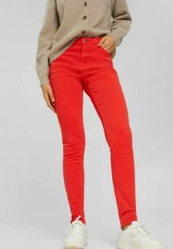 Esprit Damen Jeans Slim Fit - Orange Red