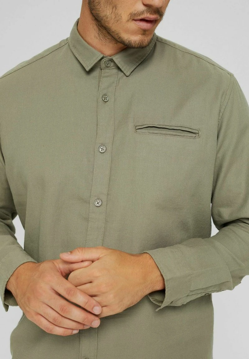 Esprit Herren Hemd - Pale Khaki 7 Esprit Herren Hemd - Pale Khaki – Bild 5
