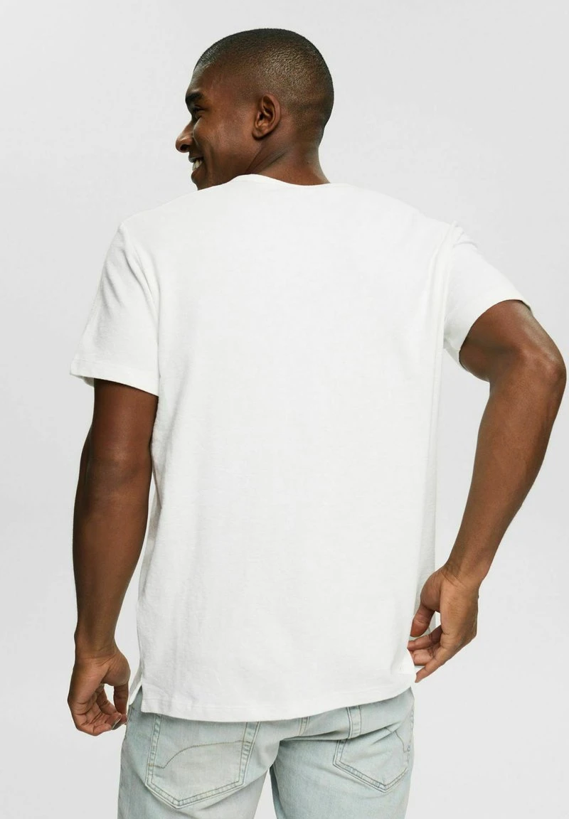 Esprit Herren T-Shirt Basic - Off White 5 Esprit Herren T-Shirt Basic - Off White – Bild 3