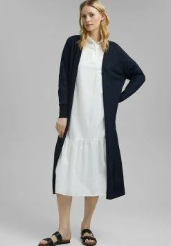Esprit Damen BLEND LONG OPEN FRONTED CARDIGAN - Strickjacke - Navy -Esprit Verkäufe 2024 c37ed8bfc7184a0ab726bb4fef616fcb