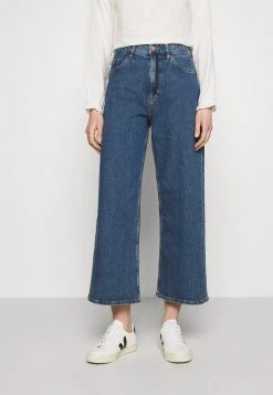 Esprit Damen NEW WIDE LEG - Flared Jeans - Blue Medium Wash