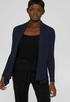 Esprit NOOS RIB CARDI - Strickjacke - Navy Blue | Damen