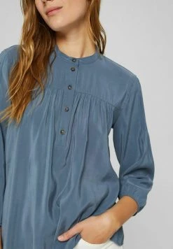 Esprit HENLEY - Bluse - Grey Blue | Damen -Esprit Verkäufe 2024 c9129f70b020492d88ff231276ef198c