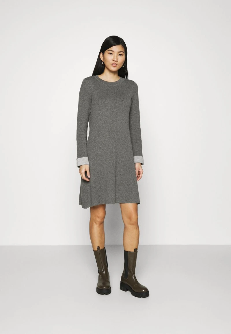 Esprit Damen CORE DRESS - Strickkleid - Gunmetal 4 Esprit Damen CORE DRESS - Strickkleid - Gunmetal – Bild 2
