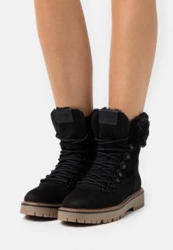 Esprit Damen TEX BOOTIE - Schnürstiefelette - Black