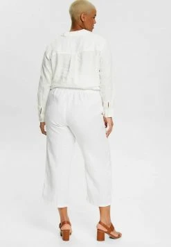 Esprit CURVY - Stoffhose - White | Damen -Esprit Verkäufe 2024 ce06a1d6dd534cbd88313c16521ab534