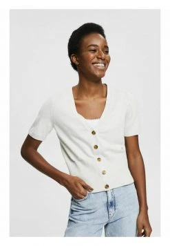 Esprit Damen MIT KURZEN ÄRMELN - Strickjacke - Pastel Grey -Esprit Verkäufe 2024 ce6d189c7e4a419d83c569cbb8c60dc8