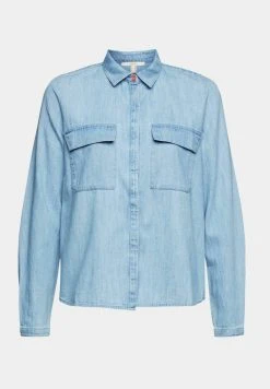 Esprit Damen Hemdbluse - Blue Light Washed -Esprit Verkäufe 2024 ce7a49f861e94e419c86466990a60d26