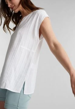 Esprit STRUKTURIERTE BLUSE AUS LENZING - Bluse - White | Damen -Esprit Verkäufe 2024 ceddbc0307914575a6f484d5d1ad06c1