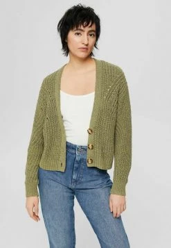 Esprit Damen CARDIGAN - Strickjacke - Light Khaki