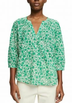 Esprit Damen GEMUSTERTE MIT 3/4 ÄRMELN - Bluse - Mint -Esprit Verkäufe 2024 cf4344a311c747ddadc225be81135170