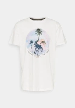 Esprit Herren T-Shirt Print - Off White