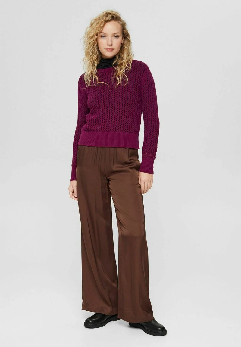 Esprit Damen Strickpullover - Plum Red 3 Esprit Damen Strickpullover - Plum Red