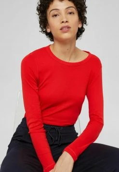 Esprit Damen CREWNECK - Langarmshirt - Orange Red