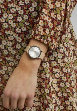 Esprit MIT LEDERARMBAND - Uhr - Beige | Damen