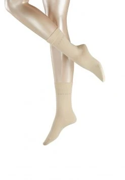 Esprit Damen BASIC EASY 2-PACK - Socken - Cream (4011)