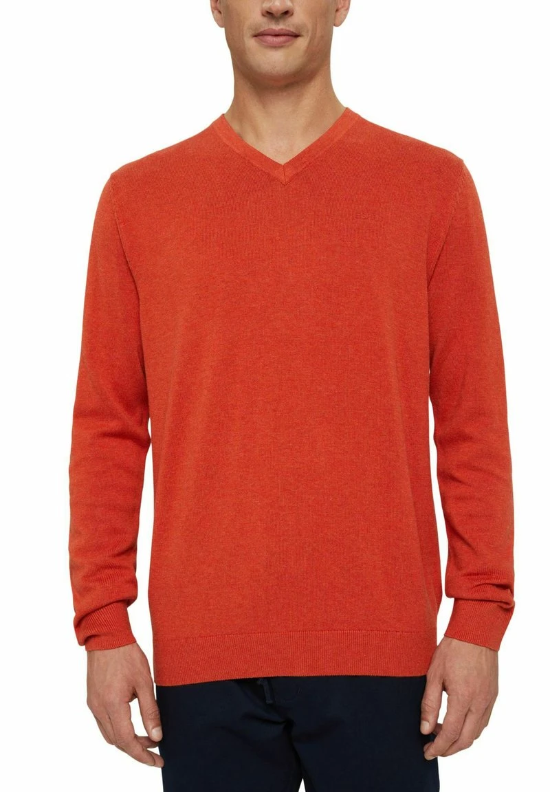 Esprit Herren F PIMA V NK - Sweatshirt - Orange 3 Esprit Herren F PIMA V NK - Sweatshirt - Orange
