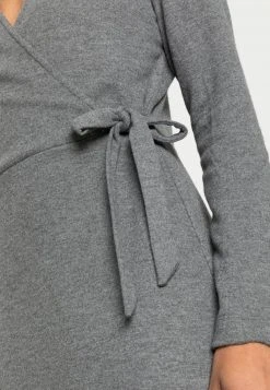 Esprit Damen COZY WRAP DRESS - Jerseykleid - Gunmetal -Esprit Verkäufe 2024 d49031ad876e489c9318fa33f45d2a91