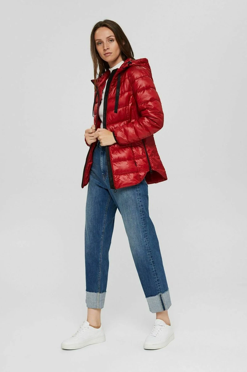 Esprit Damen LEICHTE MIT KAPUZE - Winterjacke - Dark Red 4 Esprit Damen LEICHTE MIT KAPUZE - Winterjacke - Dark Red – Bild 2