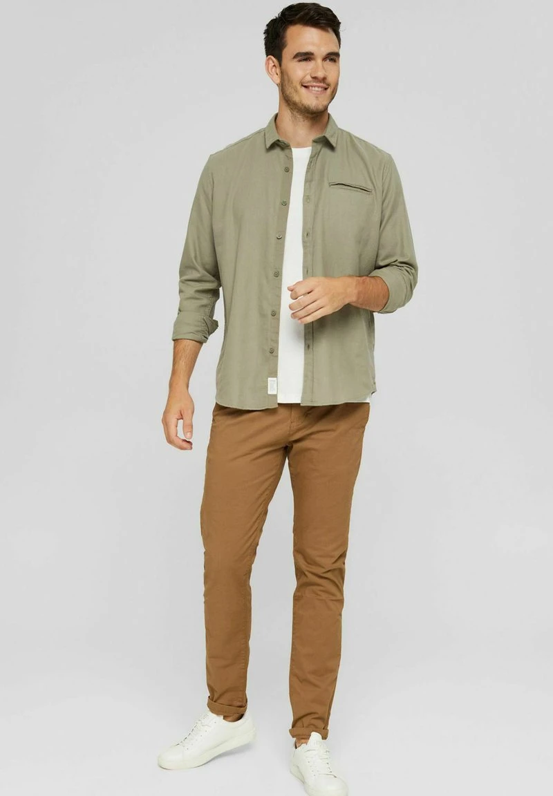 Esprit Herren Hemd - Pale Khaki 4 Esprit Herren Hemd - Pale Khaki – Bild 2